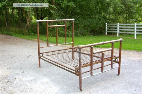 antique metal box spring value|old metal spring bed base.